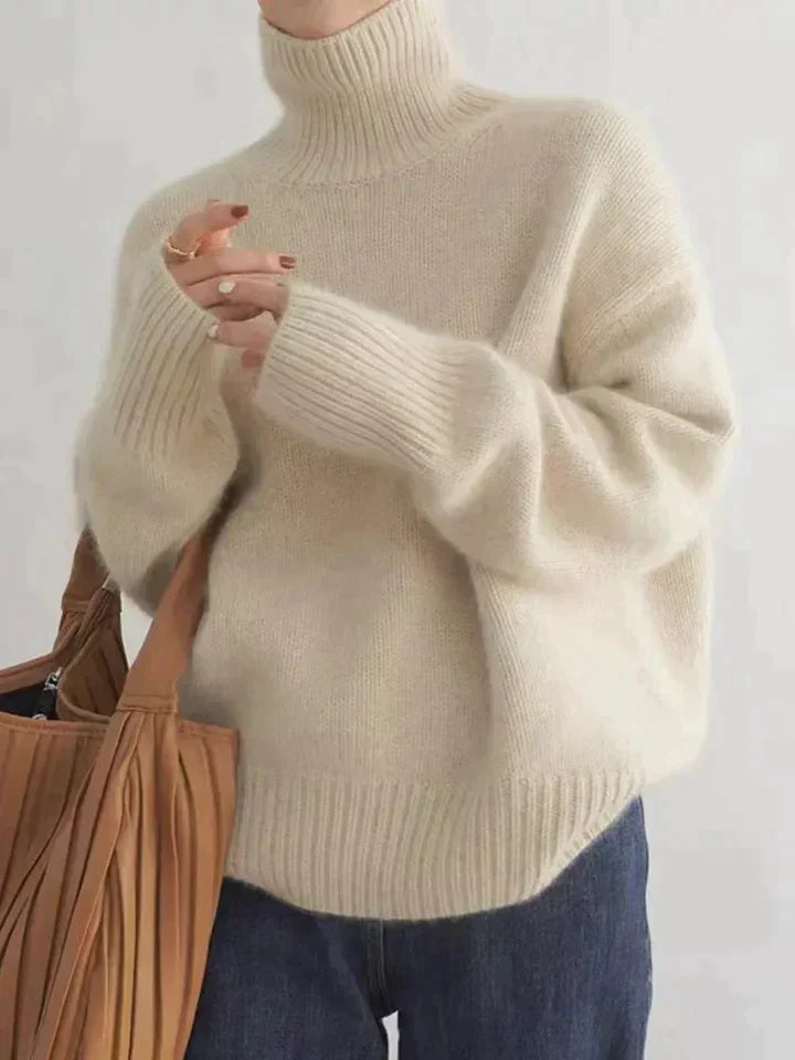 Turtleneck trui - Oversized - Pullover - Gebreide trui - Dames trui-Boetiek Moda