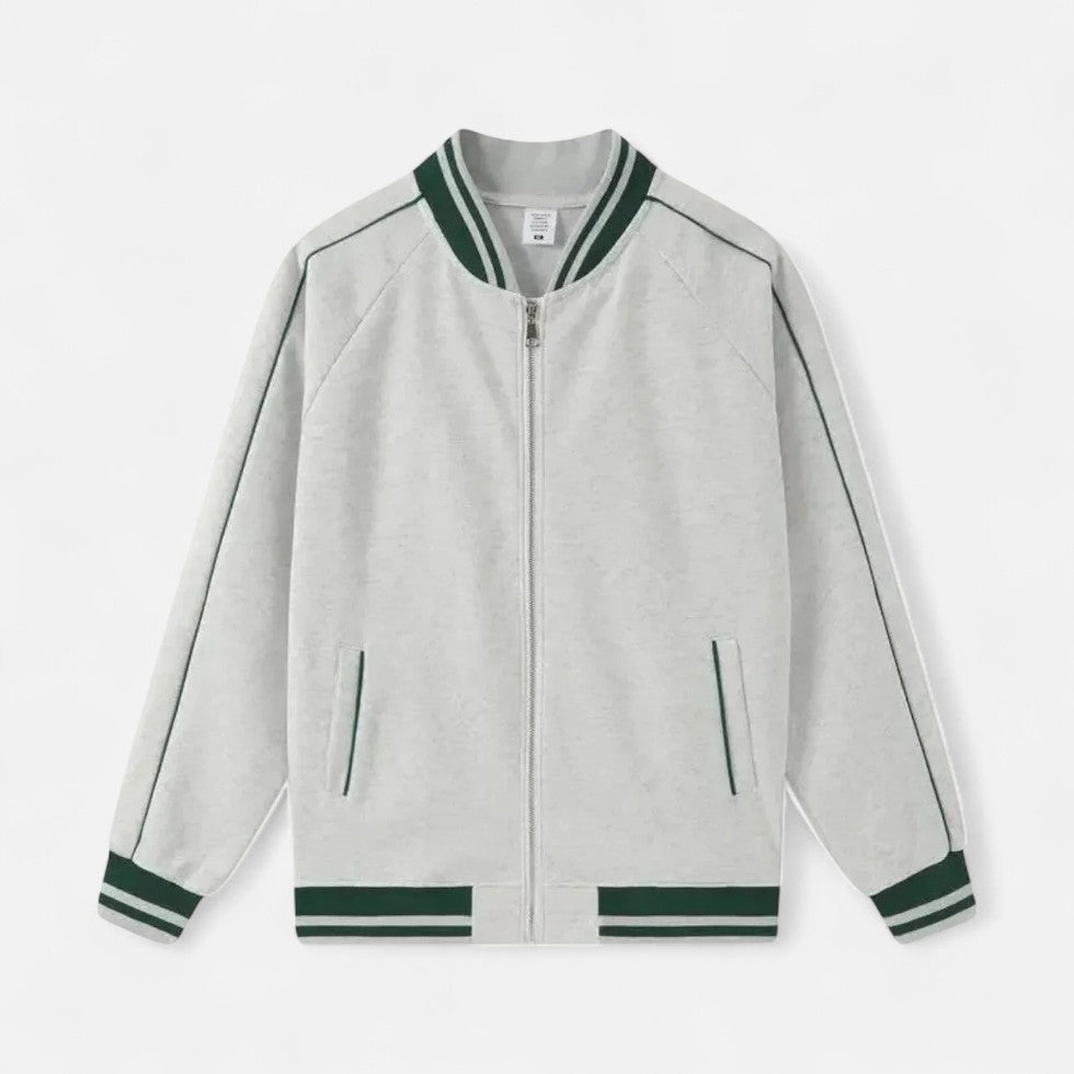 Varsity-jasje - Lichtgewicht baseballjasje met rits voor mannen-Boetiek Moda