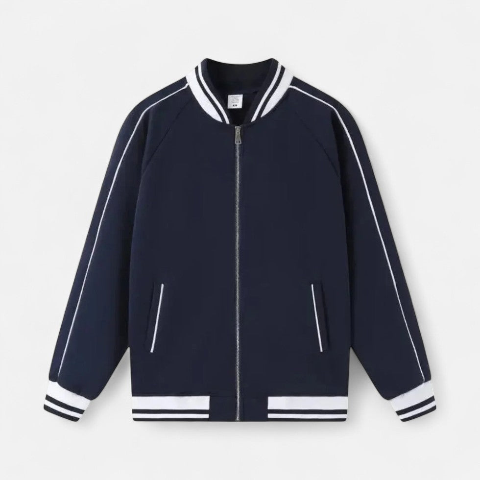 Varsity-jasje - Lichtgewicht baseballjasje met rits voor mannen-Boetiek Moda