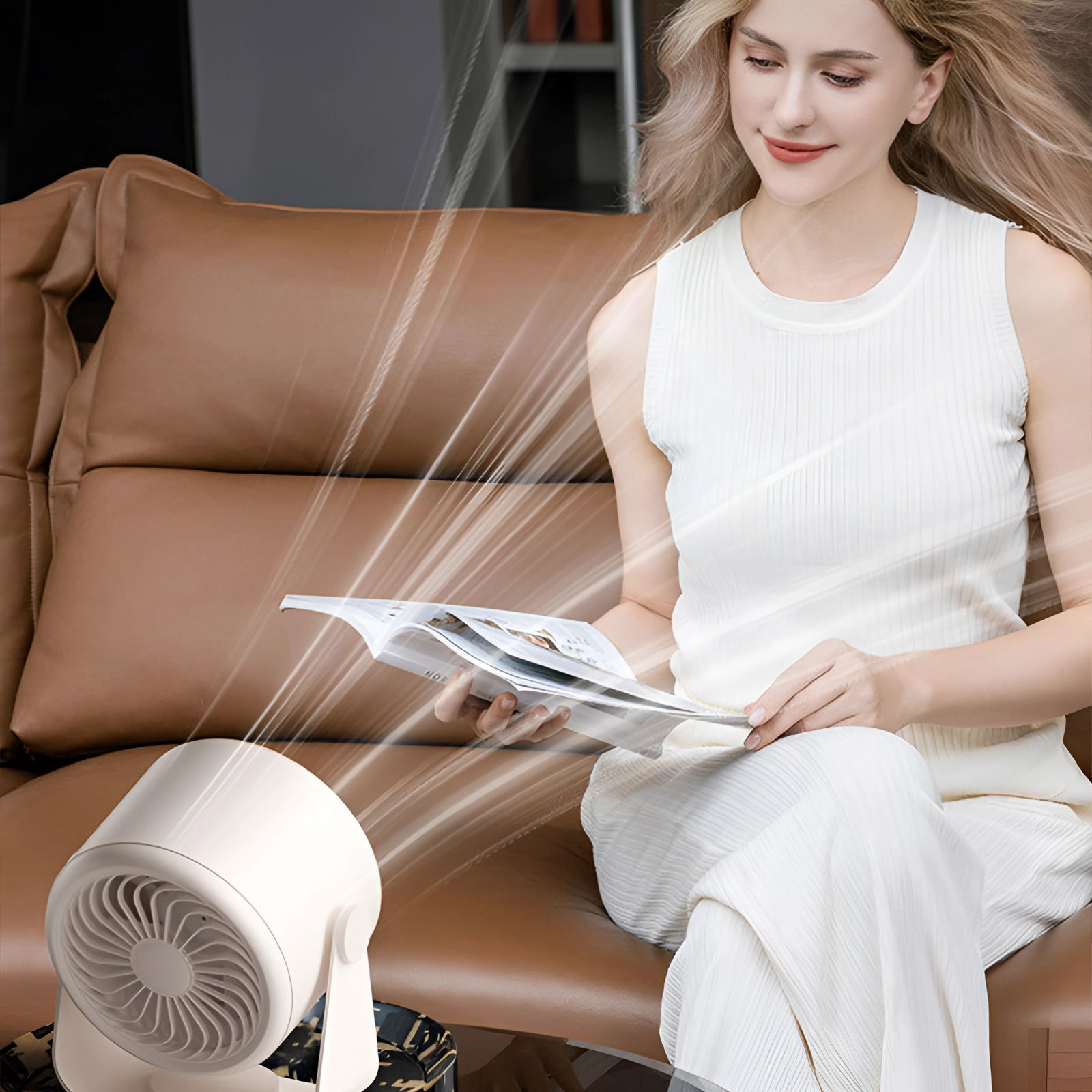 Ventilator zonder ventilator - Display - Turboventilator - Tafelventilator - Propellerloze ventilator-Boetiek Moda