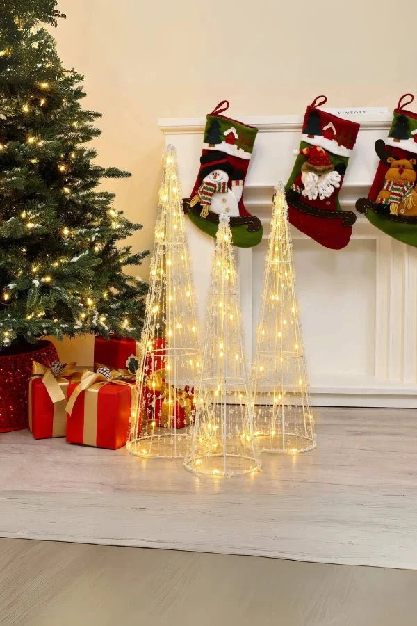 Verlichte kegel - LED-kegel kerstboomversiering voor buiten-Boetiek Moda
