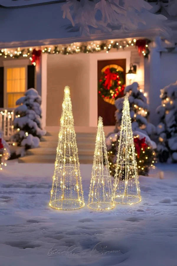Verlichte kegel - LED-kegel kerstboomversiering voor buiten-Boetiek Moda
