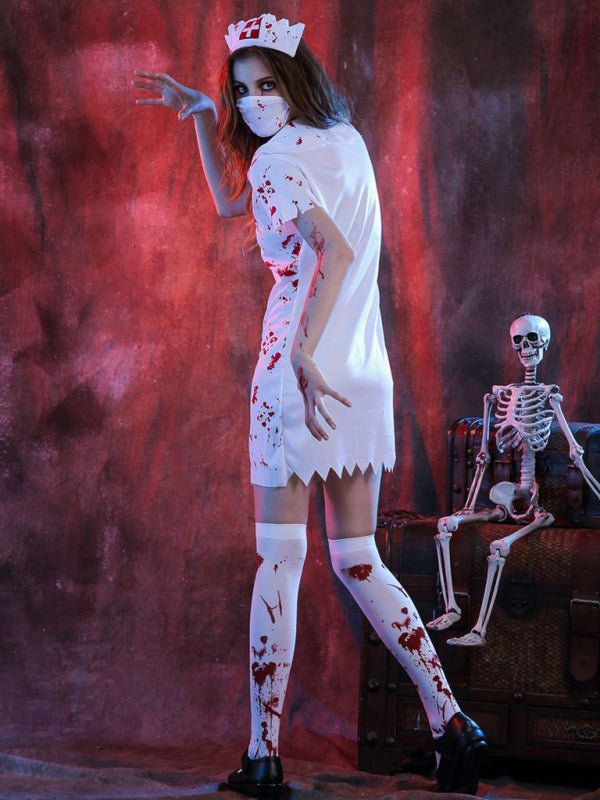 Verpleegster Halloween Kostuum | Eng | Zombie Verpleegster | Verpleegster Outfit Halloween | Vrouwen Halloween Kostuums-Boetiek Moda