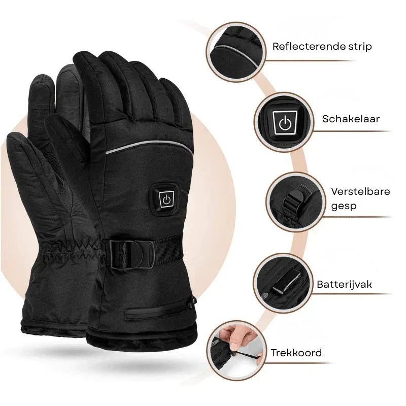 Verwarmde Handschoenen - Verwarmend - Thermisch - Skihandschoenen - Winterhandschoenen-Boetiek Moda