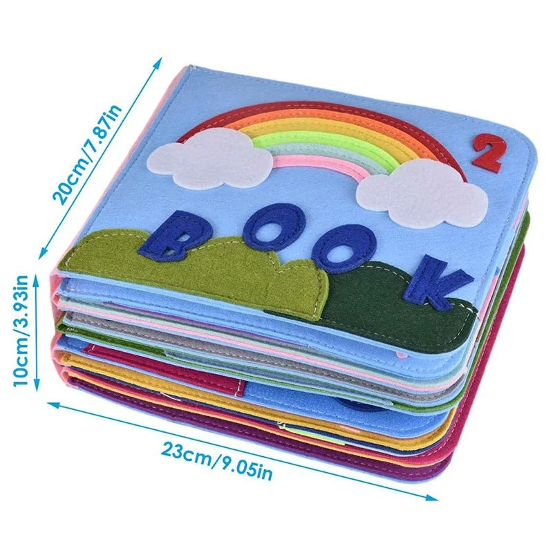 Viltboek | Peuter | Interactief | Zintuiglijk boek | Kinderboek-Boetiek Moda
