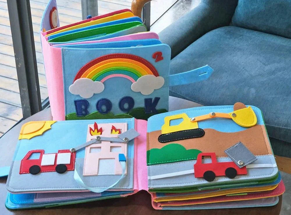 Viltboek | Peuter | Interactief | Zintuiglijk boek | Kinderboek-Boetiek Moda