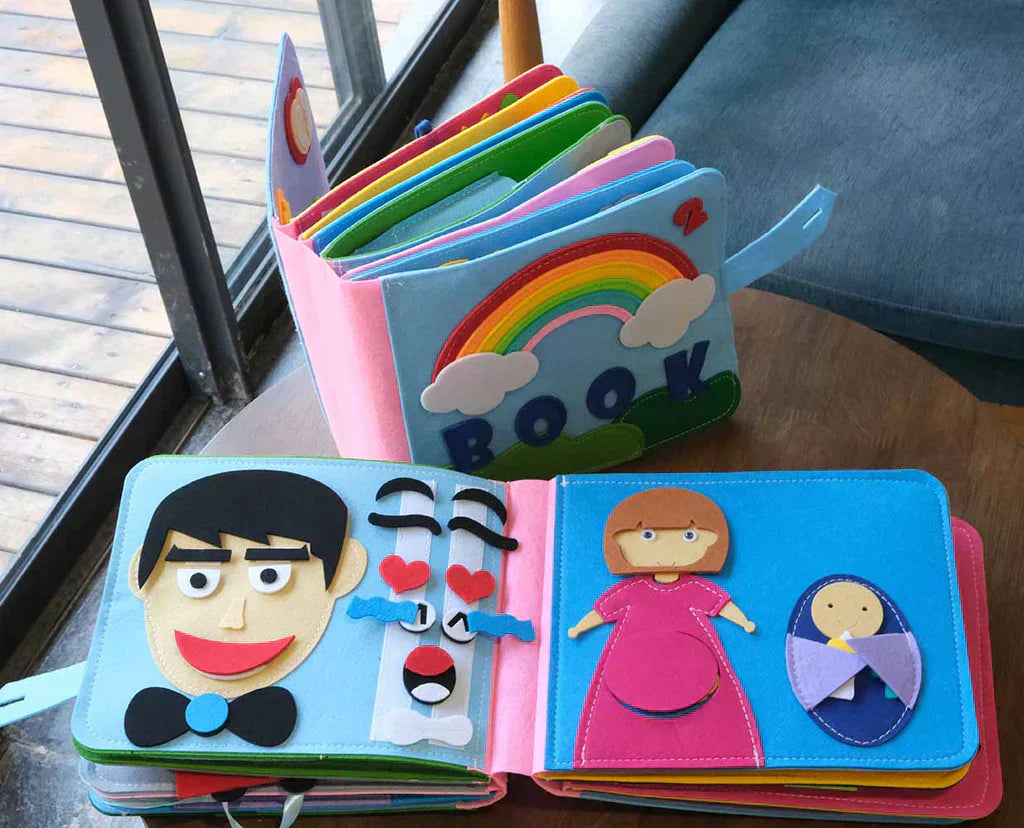 Viltboek | Peuter | Interactief | Zintuiglijk boek | Kinderboek-Boetiek Moda