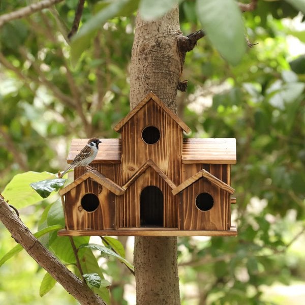 Vogelhuisje - Houten - Nestkastje - Vogelhuisje Vogelvoederbak - Vogelhuisjes-Boetiek Moda