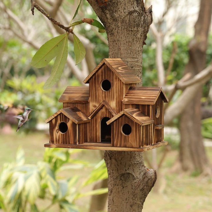 Vogelhuisje - Houten - Nestkastje - Vogelhuisje Vogelvoederbak - Vogelhuisjes-Boetiek Moda