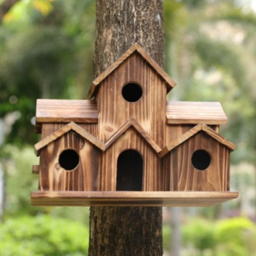 Vogelhuisje - Houten - Nestkastje - Vogelhuisje Vogelvoederbak - Vogelhuisjes-Boetiek Moda