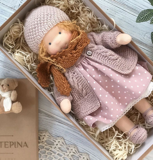 Waldorf pop | Handgemaakt | Fantasiespel | Poppen | Waldorf opvoedkundig speelgoed-Boetiek Moda