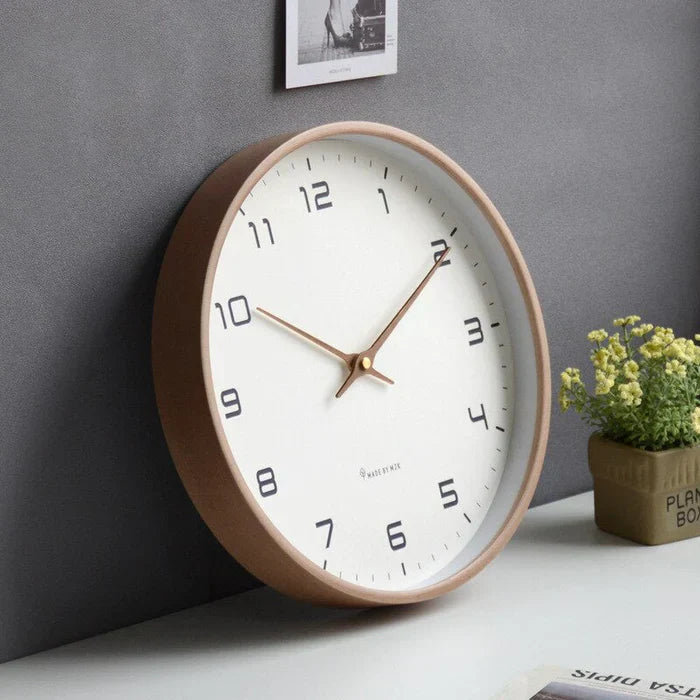 Wandklok | Minimalistisch | Cijfers | Ronde wandklok | Klassieke wandklok-Boetiek Moda
