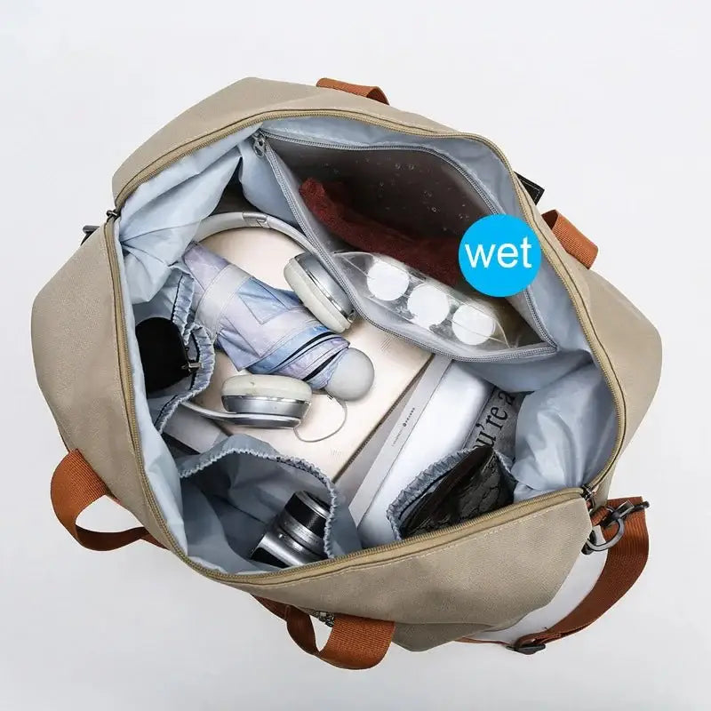 Weekendtas - Veel vakken - Schoenenvak - Reistas - Reistas-Boetiek Moda