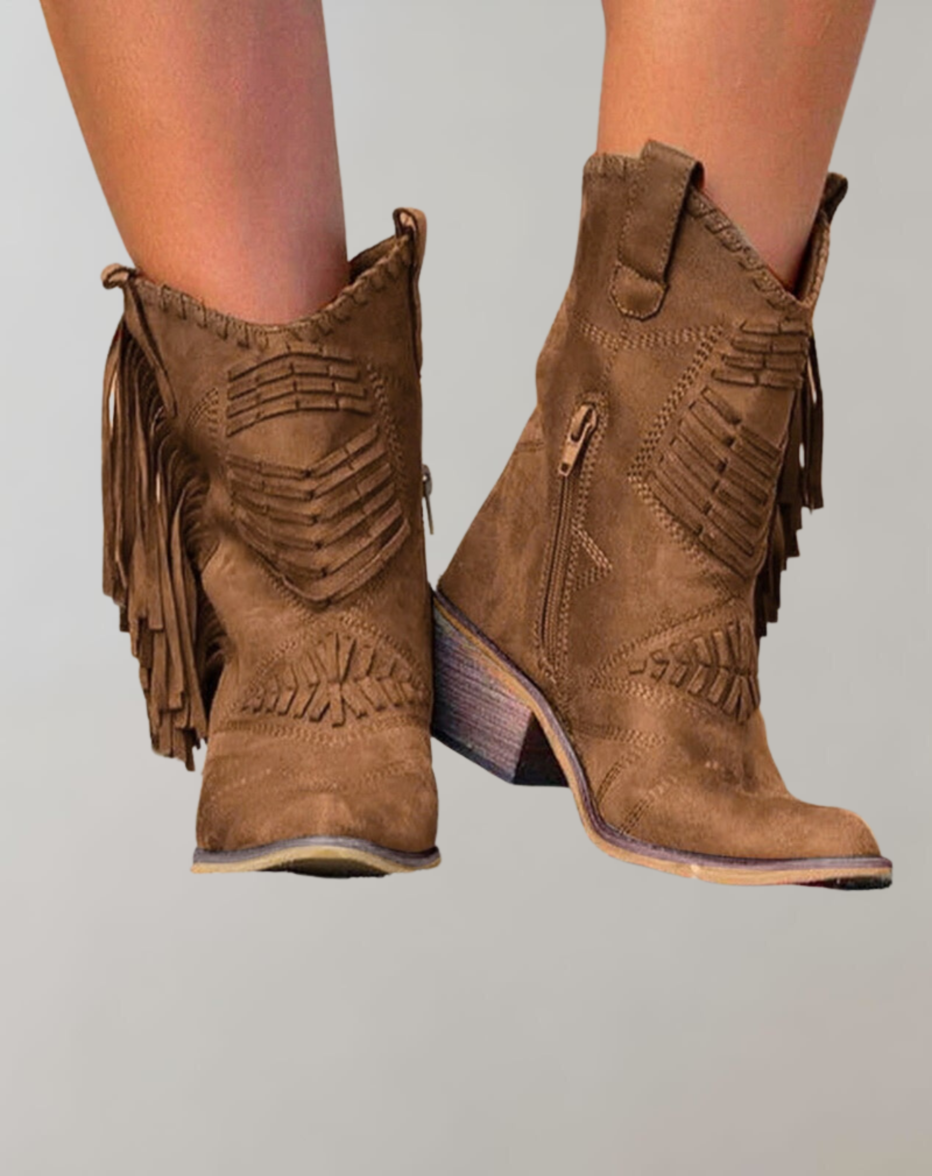 Westernlaarzen | Enkel | Kwastjes | Cowboylaarzen | Cowgirl-laarzen-Boetiek Moda
