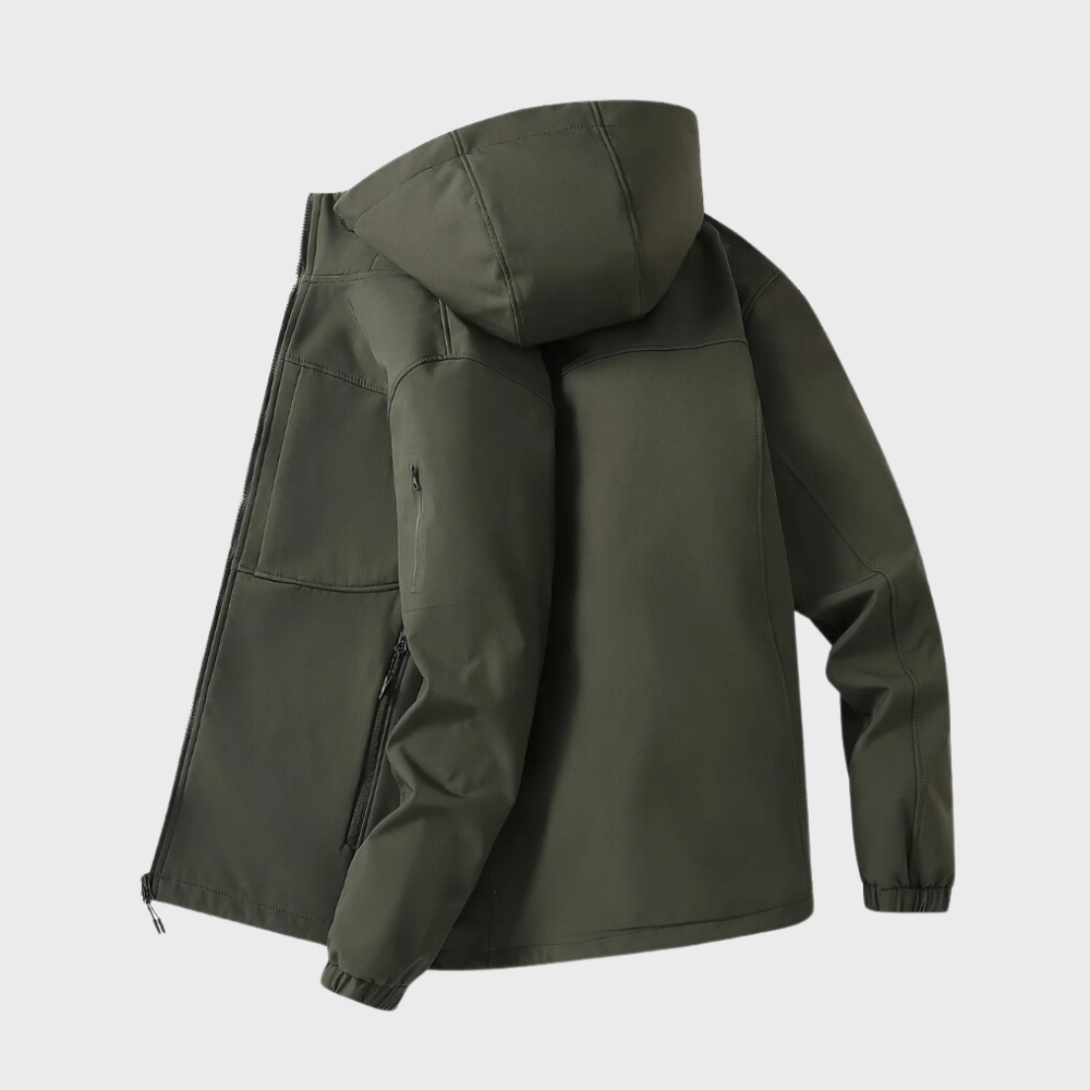Windjack - Heren Jas met Capuchon - Winddicht Outdoorjack-Boetiek Moda