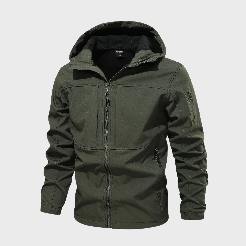 Windjack - Heren Jas met Capuchon - Winddicht Outdoorjack-Boetiek Moda