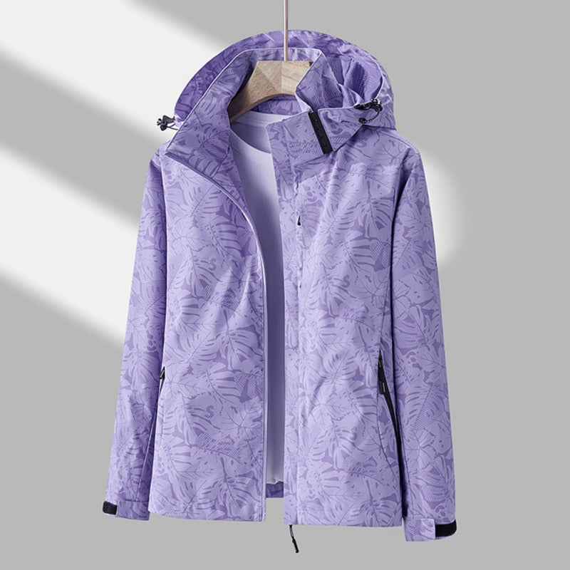 Windjack - Waterdicht wandeljack met capuchon voor dames-Boetiek Moda