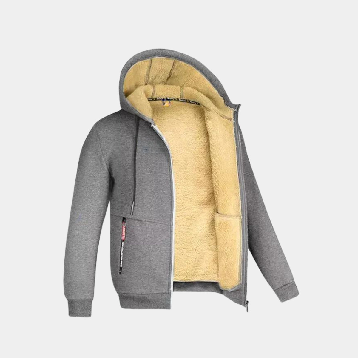 Winter Hoodie | Warm | Fleece Gevoerd | Zip-Up Hoodie | Heren Hoodie Jas-Boetiek Moda