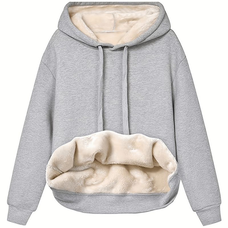Winter Hoodie - Warm - Losse pasvorm - Sherpa Fleece Hoodie - Pullover Hoodie-Boetiek Moda