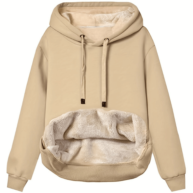 Winter Hoodie - Warm - Losse pasvorm - Sherpa Fleece Hoodie - Pullover Hoodie-Boetiek Moda