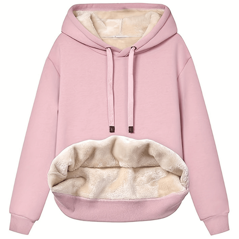 Winter Hoodie - Warm - Losse pasvorm - Sherpa Fleece Hoodie - Pullover Hoodie-Boetiek Moda