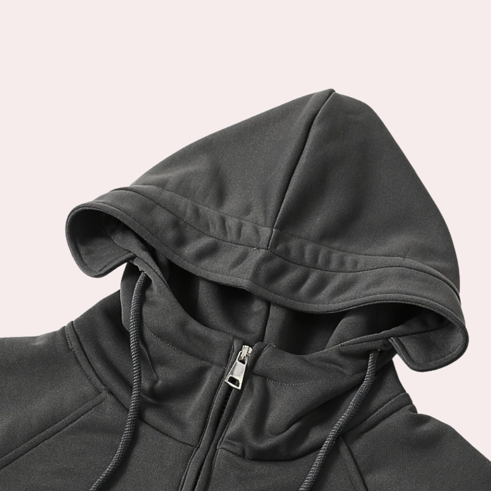 Winter Hoodie - Warme Half-Zip Pullover Cargo Hoodie voor heren-Boetiek Moda