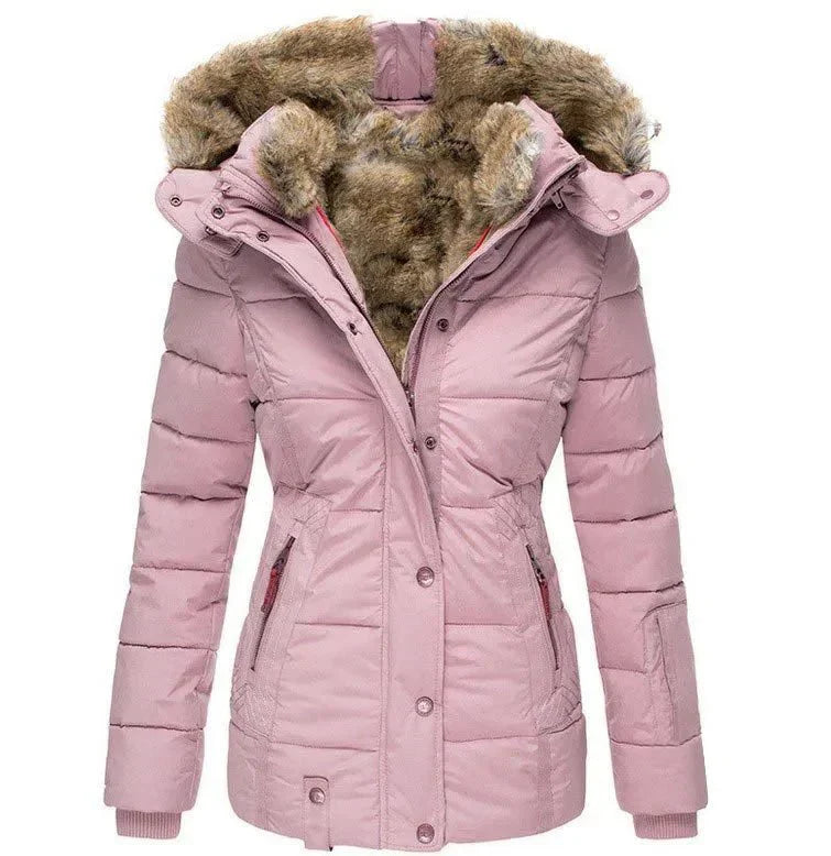 Winterjas | Capuchon | Parka | Bontgevoerde Jas | Winterjas voor Vrouwen-Boetiek Moda