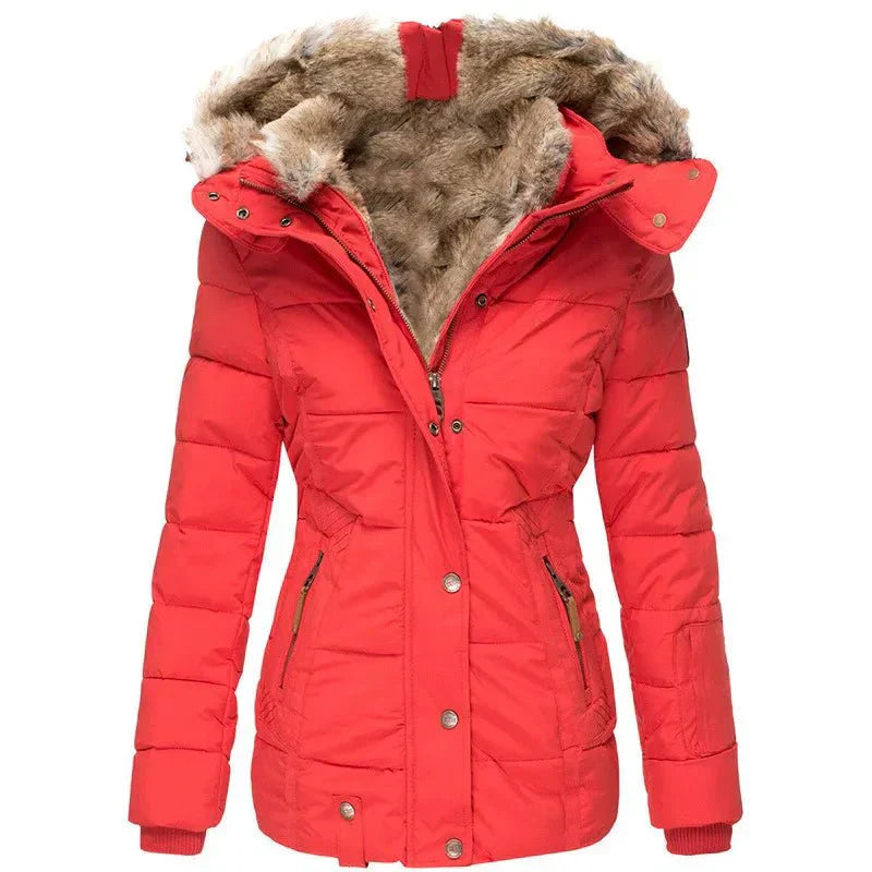 Winterjas | Capuchon | Parka | Bontgevoerde Jas | Winterjas voor Vrouwen-Boetiek Moda