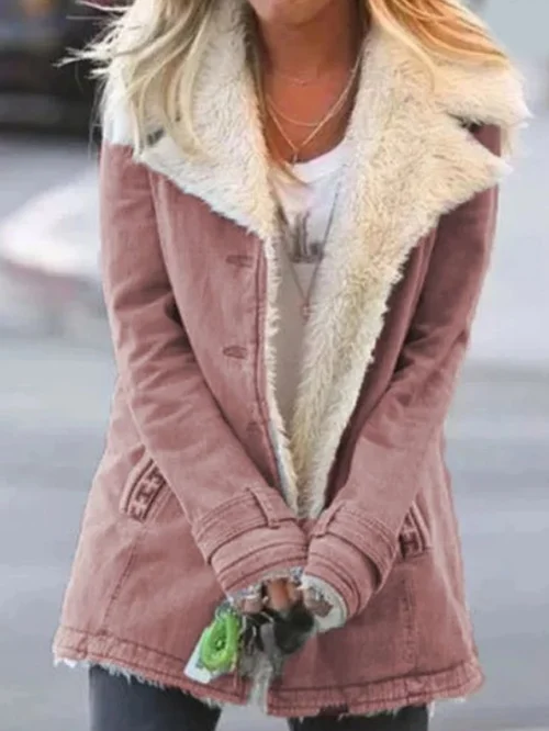 Winterjas - Casual warme winterjas met bontvoering voor dames-Boetiek Moda