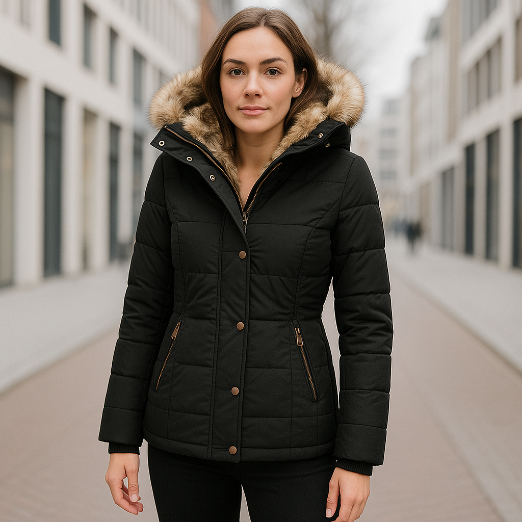 Winterjas | Met capuchon | Gewatteerd | Donsjas | Damesjas-Boetiek Moda
