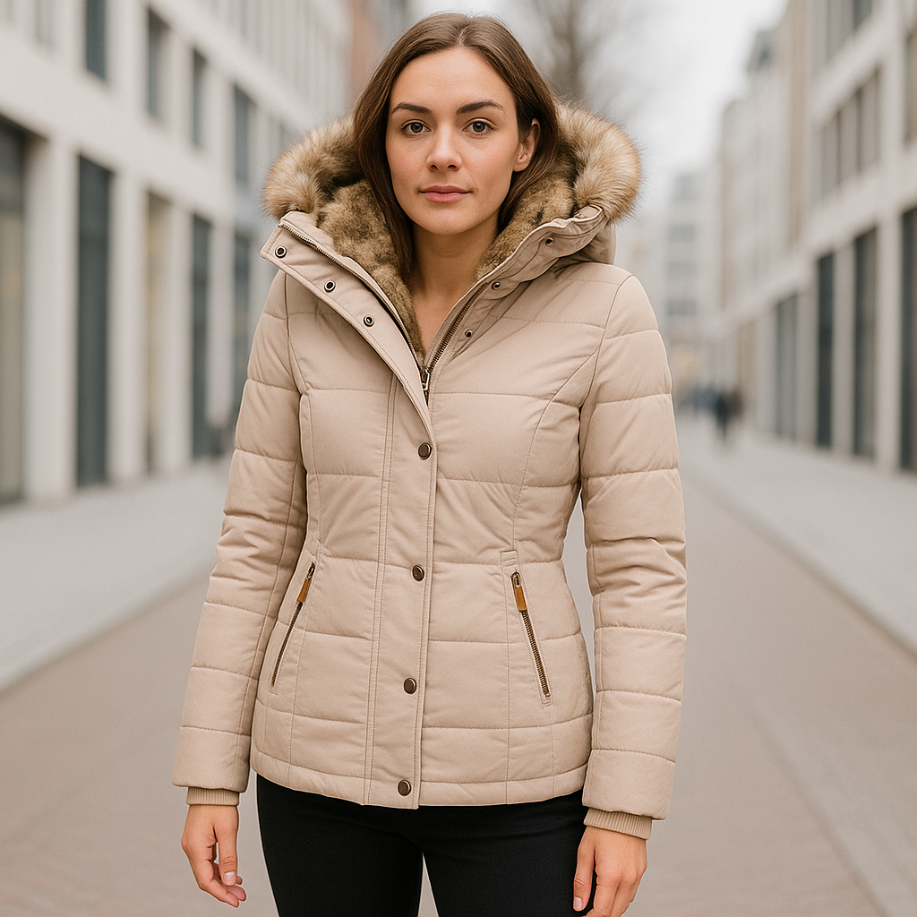 Winterjas | Met capuchon | Gewatteerd | Donsjas | Damesjas-Boetiek Moda