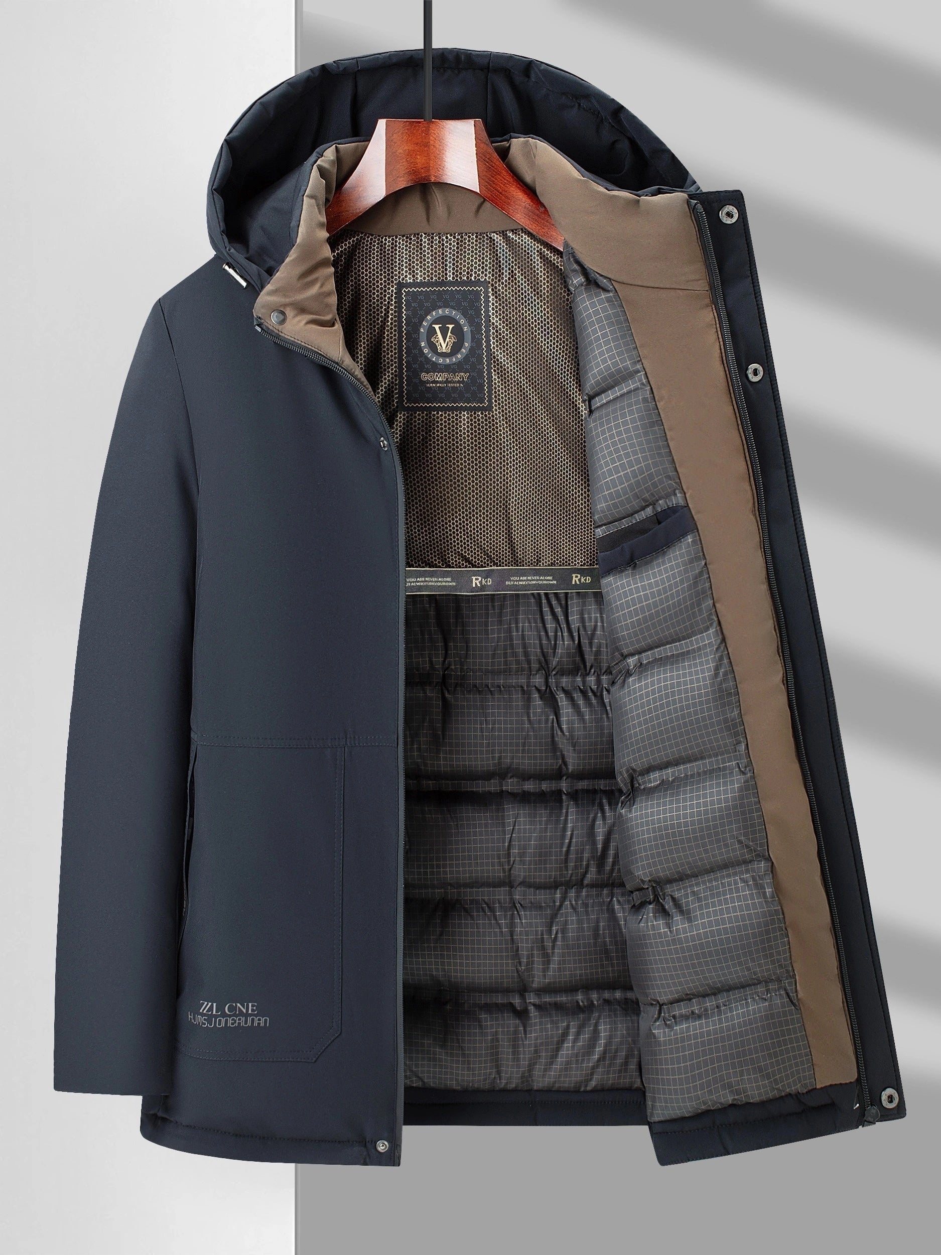 Winterjas | Warm | Gewatteerde Voering | Jas met Capuchon | Overjas voor Mannen-Boetiek Moda