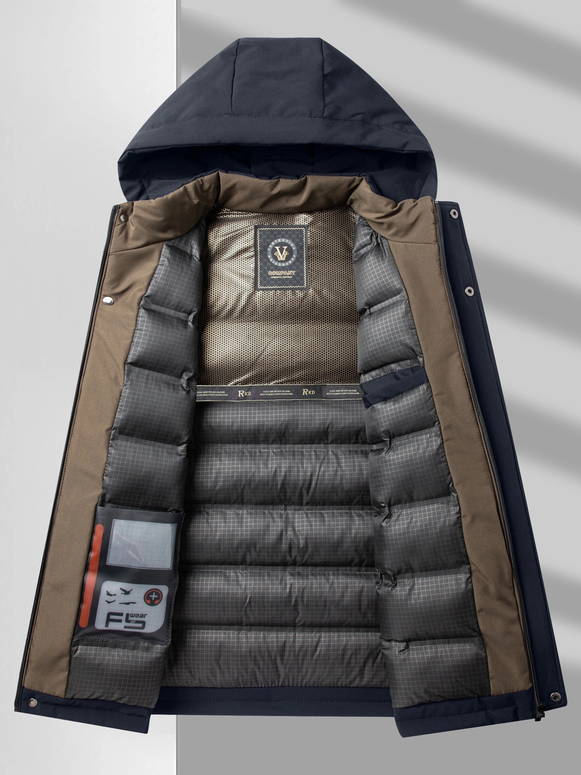 Winterjas | Warm | Gewatteerde Voering | Jas met Capuchon | Overjas voor Mannen-Boetiek Moda