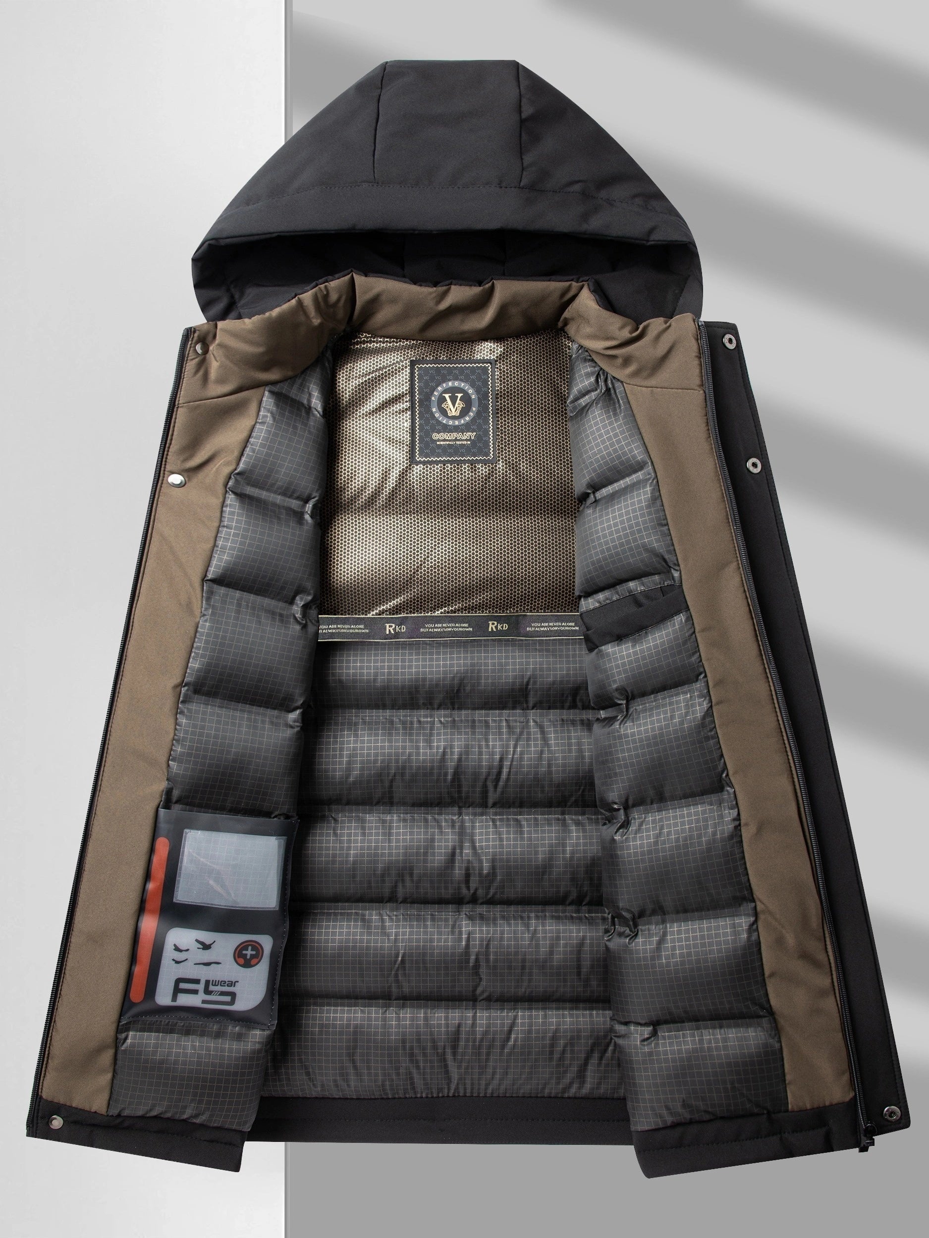 Winterjas | Warm | Gewatteerde Voering | Jas met Capuchon | Overjas voor Mannen-Boetiek Moda