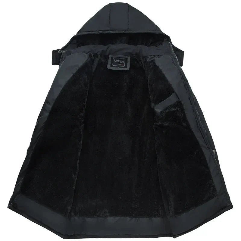 Winterjas voor Heren - Warm - Jas met Capuchon - Donsjack - Pufferjas voor Heren-Boetiek Moda