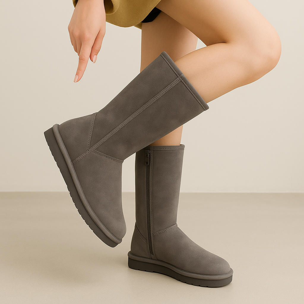 Winterlaarzen | Met bont gevoerd | Ritssluiting aan de zijkant | Sneeuwlaarzen | Dameslaarzen-Boetiek Moda