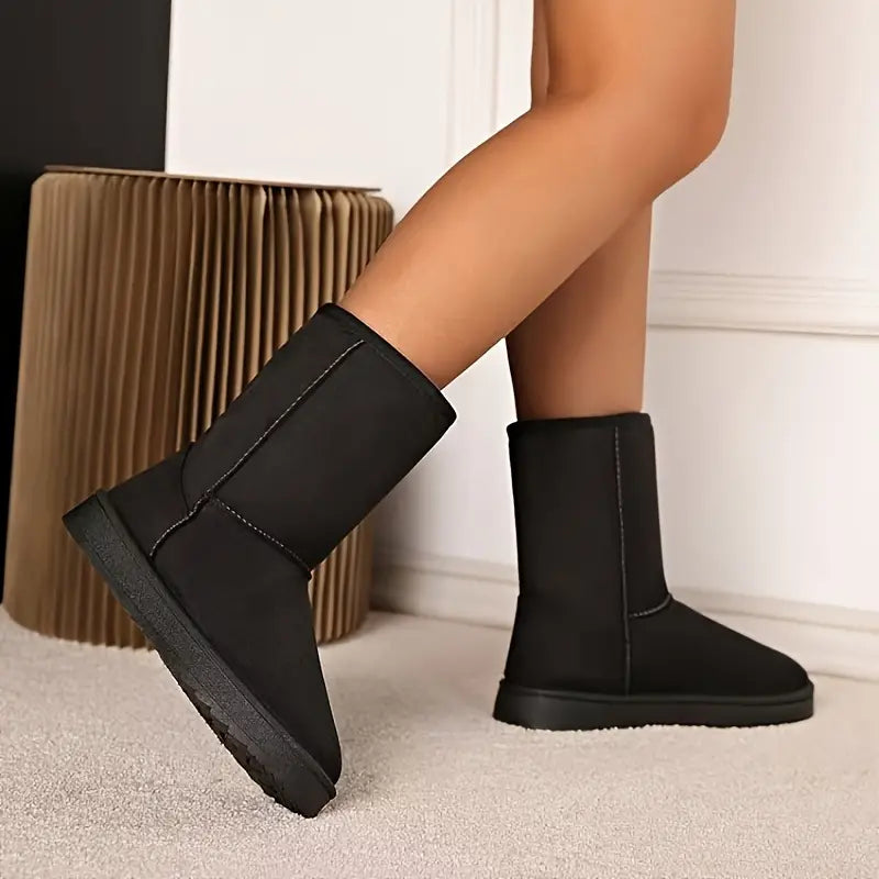 Winterlaarzen - Mid Calf - Met fleece gevoerd - Snow Boots - Dameslaarzen-Boetiek Moda