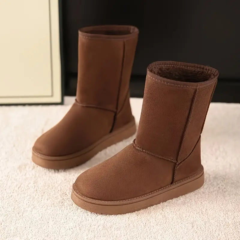 Winterlaarzen - Mid Calf - Met fleece gevoerd - Snow Boots - Dameslaarzen-Boetiek Moda