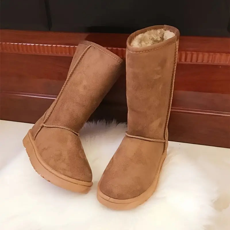 Winterlaarzen - Mid Calf - Met fleece gevoerd - Snow Boots - Dameslaarzen-Boetiek Moda