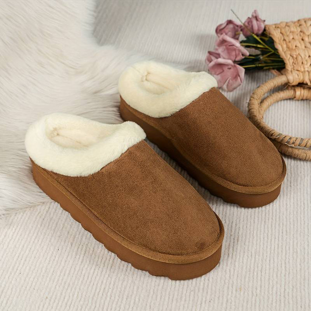 Winterpantoffels - Bont - Slip-On - Binnenpantoffels - Huisslippers-Boetiek Moda