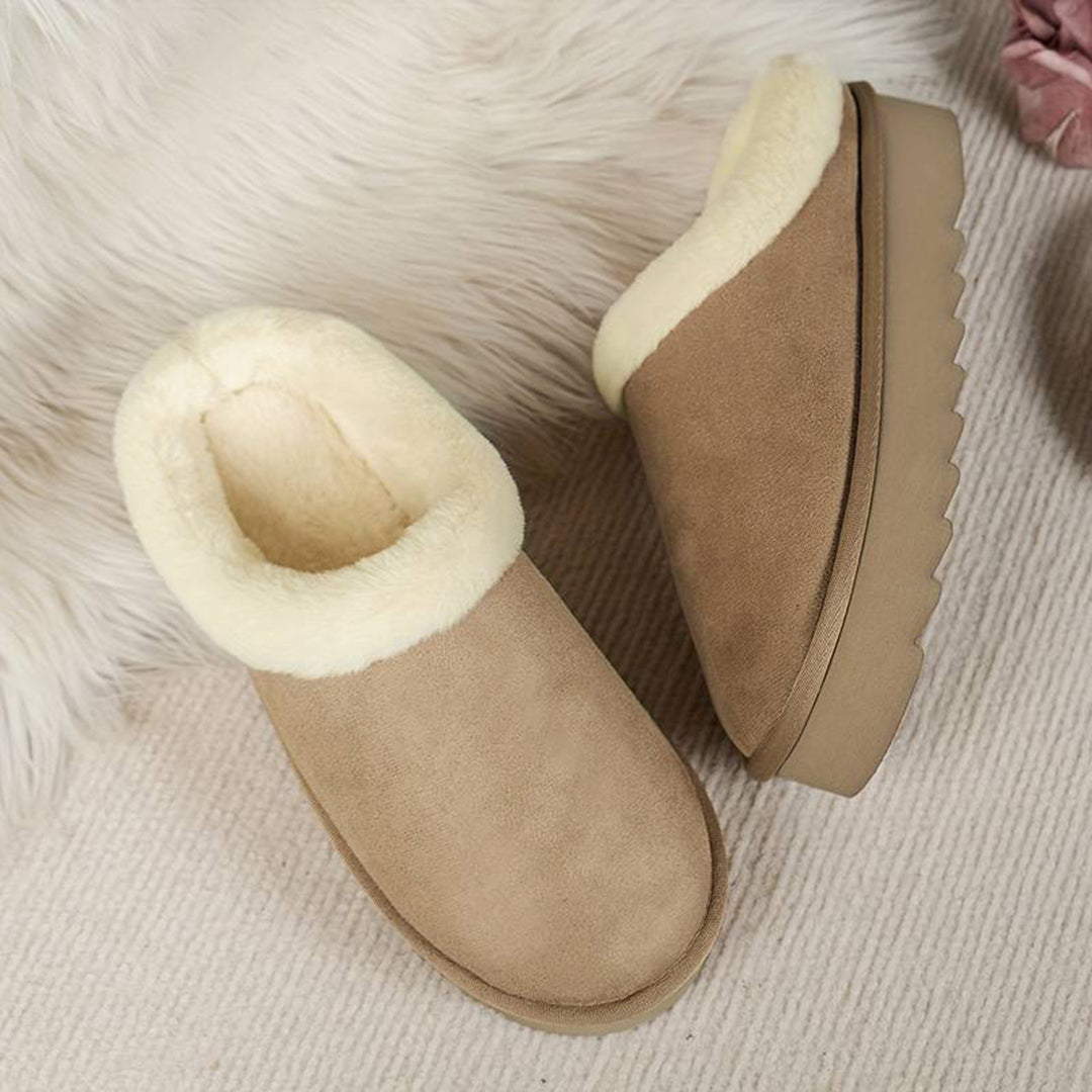 Winterpantoffels - Bont - Slip-On - Binnenpantoffels - Huisslippers-Boetiek Moda
