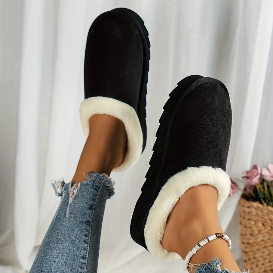Winterpantoffels - Bont - Slip-On - Binnenpantoffels - Huisslippers-Boetiek Moda