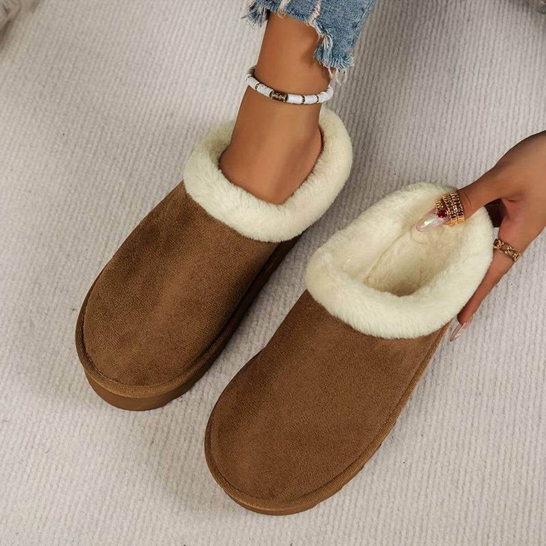 Winterpantoffels - Bont - Slip-On - Binnenpantoffels - Huisslippers-Boetiek Moda