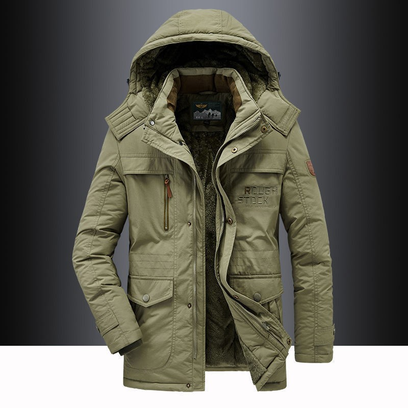 Winterparka | Met capuchon | Met fleecevoering | Winterjas | Herenoverjas-Boetiek Moda