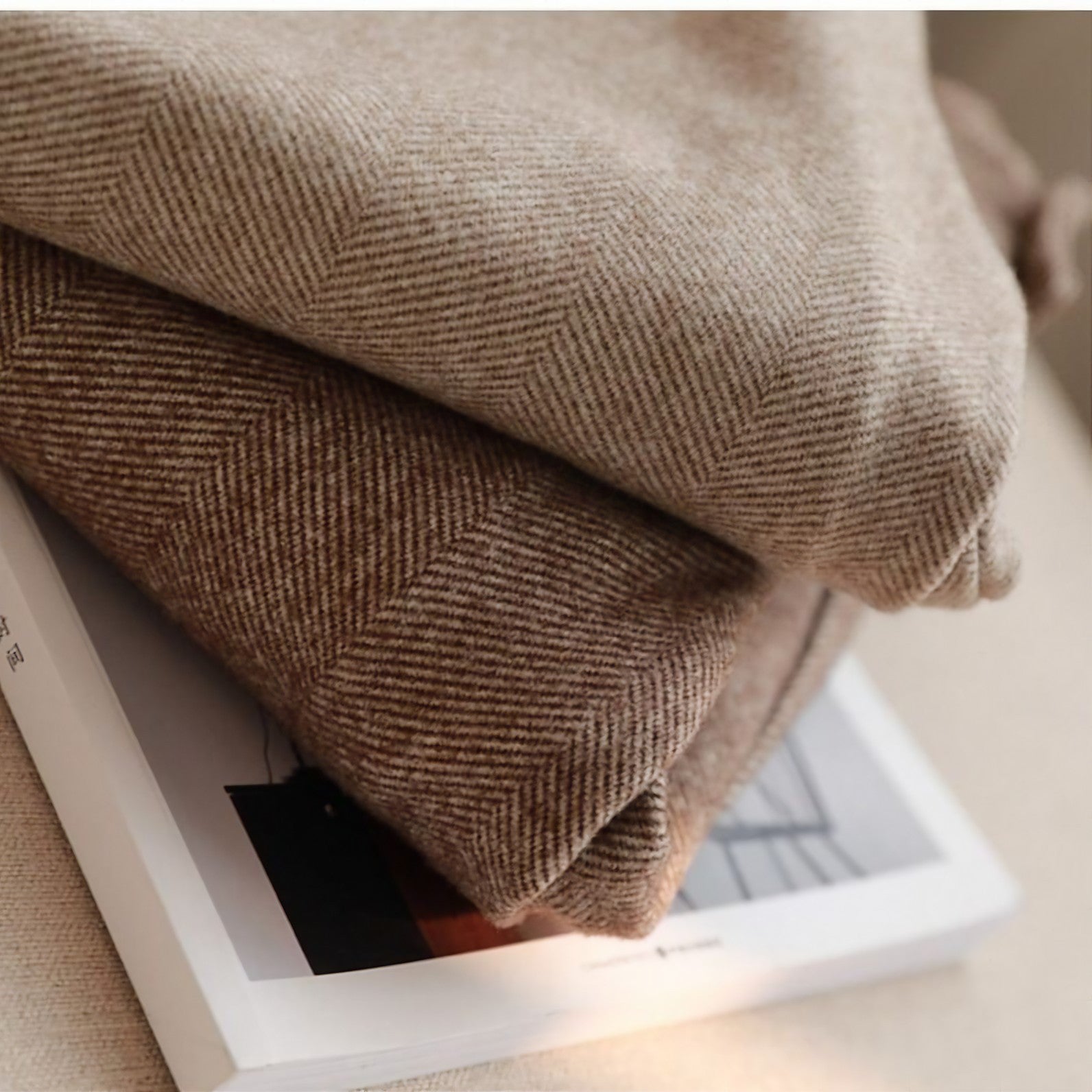 Wollen Broek | Visgraat | Slim Fit | Casual Broek | Herenbroek-Boetiek Moda