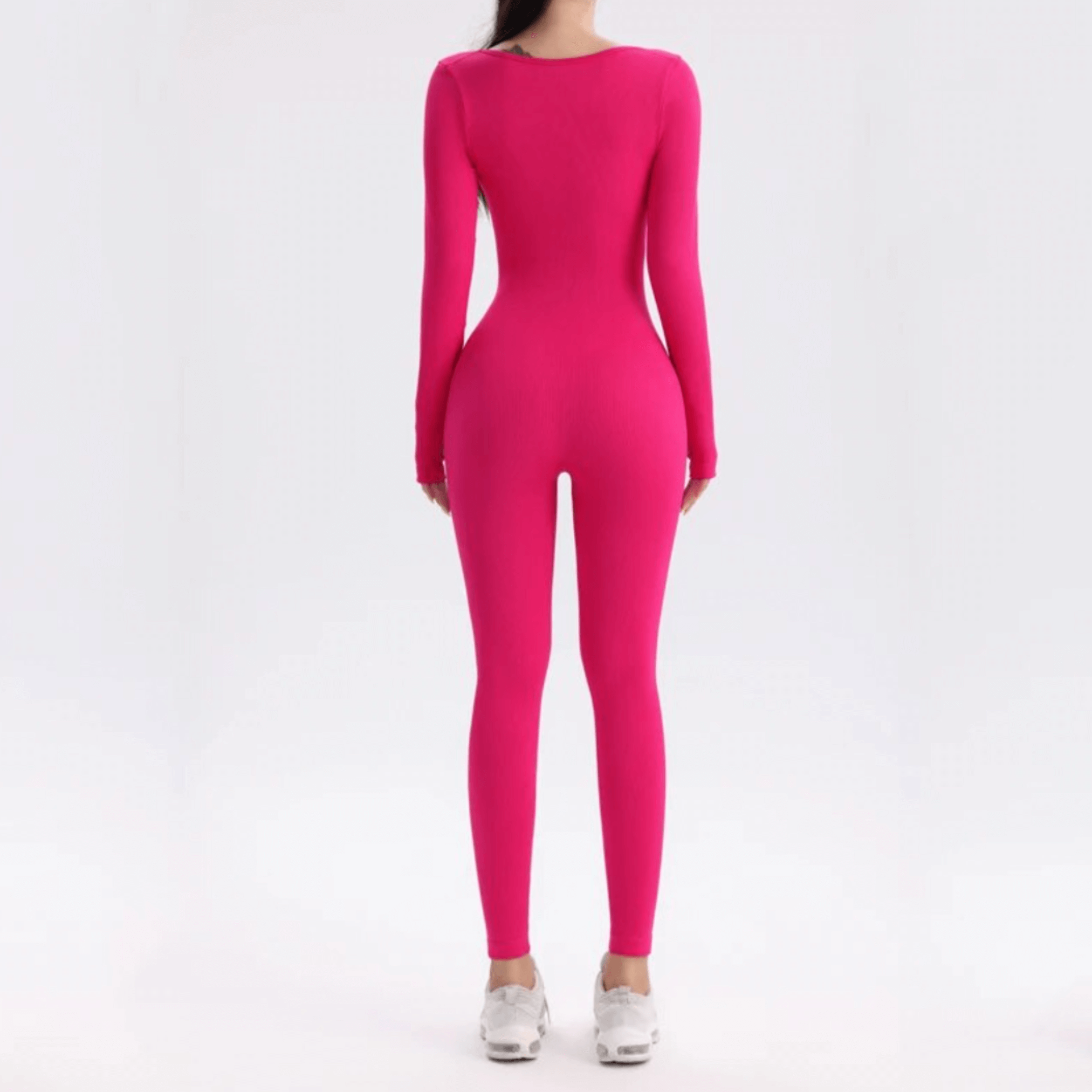 Workout Jumpsuit - Flatterende jumpsuit met lange mouwen voor dames om in te sporten-Boetiek Moda