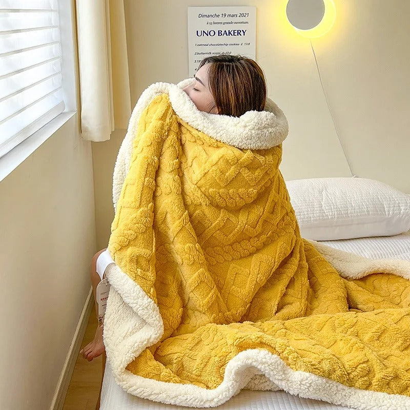 Zachte Sherpa-deken - Pluizig - Winter - Pluche deken - Fleece deken-Boetiek Moda