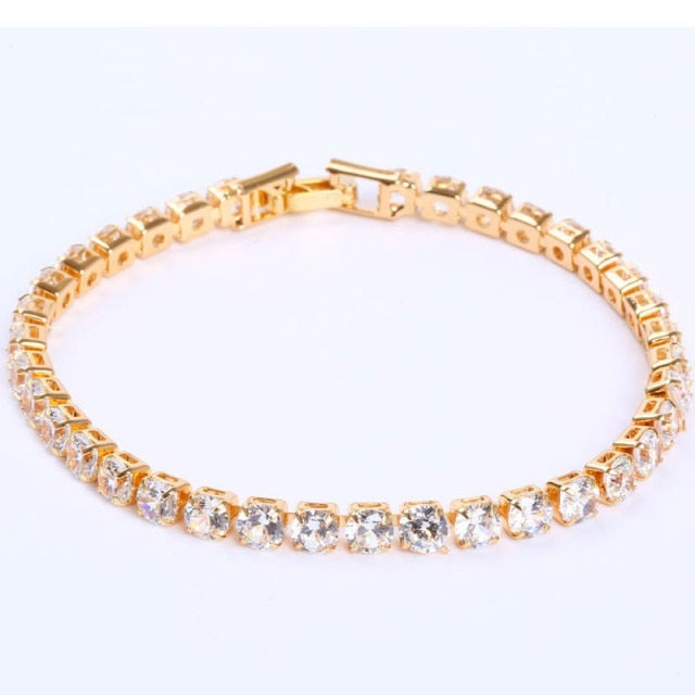 Zirkoon Armband - Zilveren gouden sieraden tennisarmband voor dames-Boetiek Moda