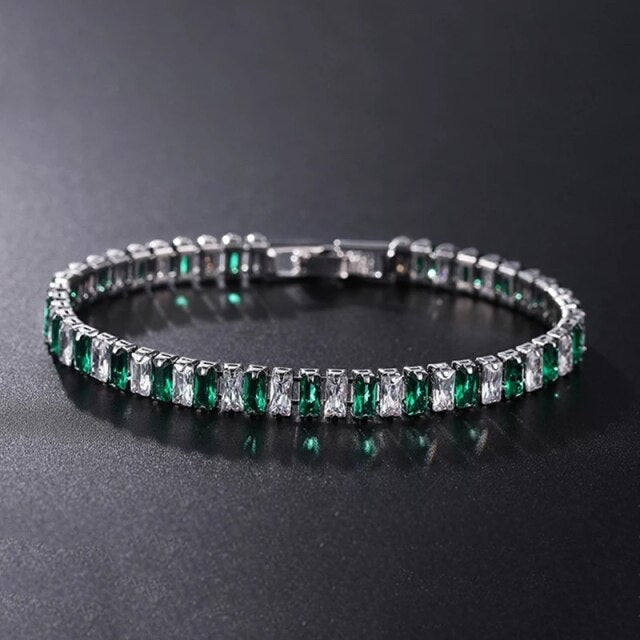 Zirkoon Armband - Zilveren gouden sieraden tennisarmband voor dames-Boetiek Moda