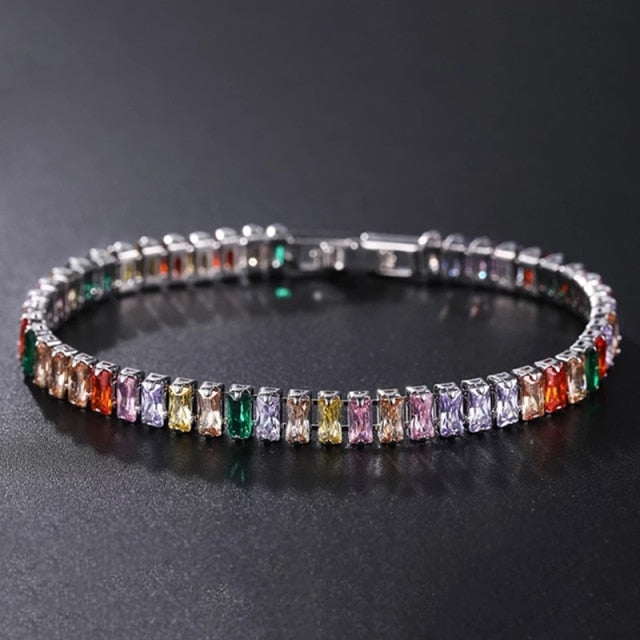 Zirkoon Armband - Zilveren gouden sieraden tennisarmband voor dames-Boetiek Moda